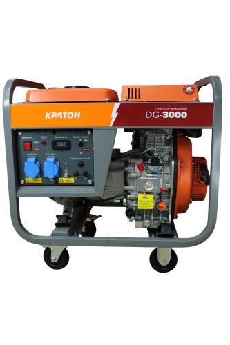 Дизельный генератор КРАТОН DG-3000 3 08 02 025 на колесах фото