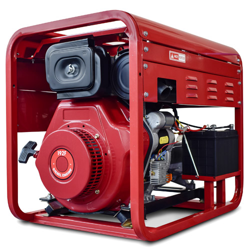 Дизельный генератор REDVOLT EPD7500EA3 EPD7500EA3 на колесах фото