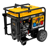 Бензиновый генератор DENZEL PS-120EAD-3 на колесах фото