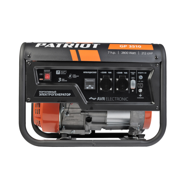 Бензиновый генератор PATRIOT GP 3510 для гаража фото