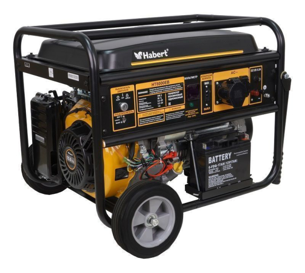 Бензиновый генератор Habert HT8000EB для дома фото