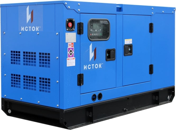 Дизельный генератор Исток АД12С-Т400-РПМ15 в кожухе с АВР  бесшумный фото