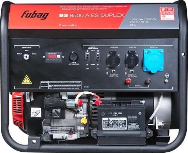 Бензиновый генератор Fubag BS 8500 A ES Duplex синхронный фото