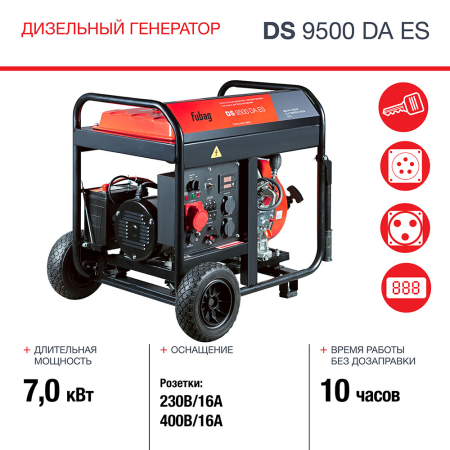 Дизельный генератор Fubag Дизельный генератор трёхфазный FUBAG DS 9500 DA ES фото