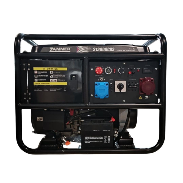 Бензиновый генератор Zammer S13000CX3 2-х тактный фото