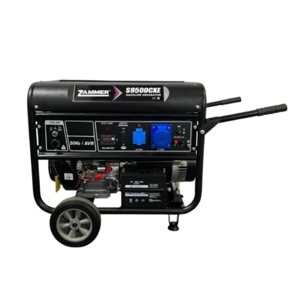 Бензиновый генератор Zammer S9500CXE для гаража фото