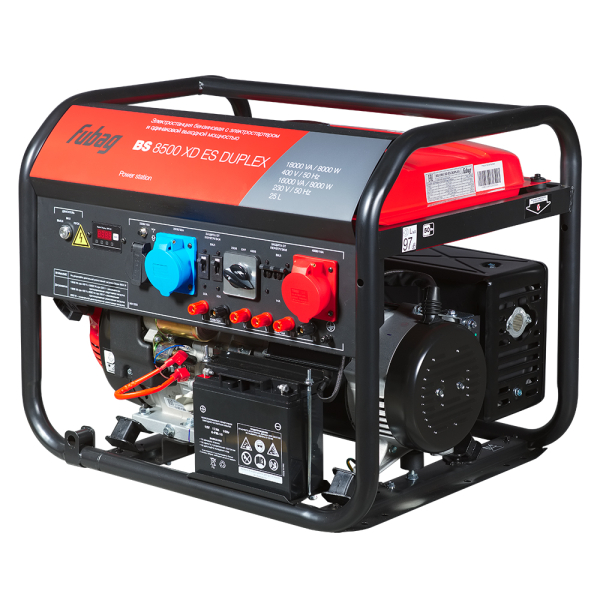 Бензиновый генератор Fubag BS 8500 XD ES DUPLEX портативный фото
