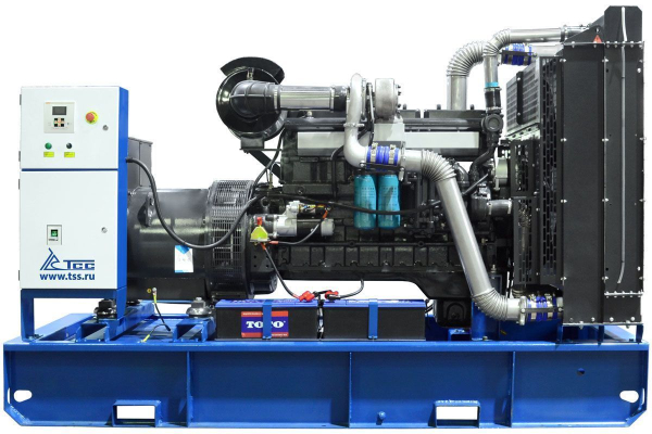 Дизельный генератор ТСС ЭД-250-Т400 в погодозащитном кожухе на прицепе 025286 2-х тактный фото