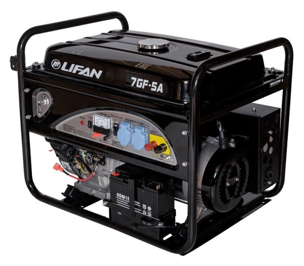 Бензиновый генератор Lifan 7 GF-5A (LF7500AE) портативный фото