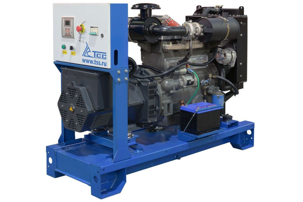 Дизельный генератор ТСС ЭД-30-Т400 с АВР в погодозащитном кожухе на прицепе 025306 передвижной фото