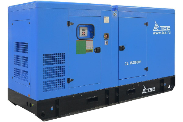 Дизельный генератор ТСС ЭД-150-Т400 в шумозащитном кожухе на прицепе 025139 передвижной фото