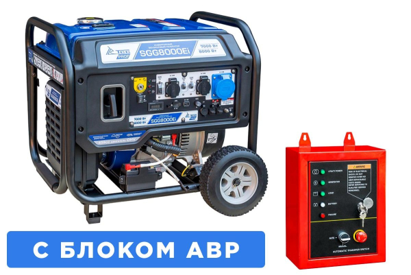 Бензиновый инверторный генератор ТСС SGG 8000Ei с блоком АВР синхронный фото