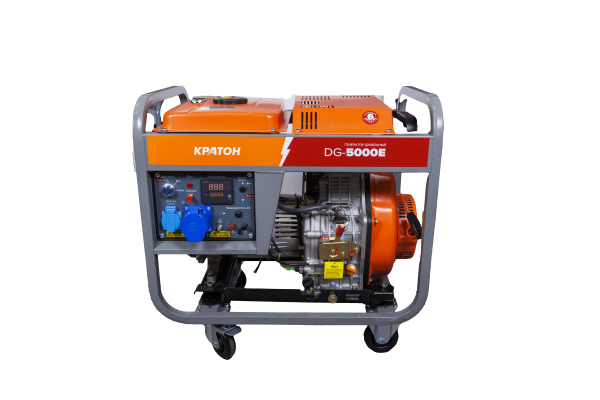 Дизельный генератор КРАТОН DG-5000E 3 08 02 026 на колесах фото