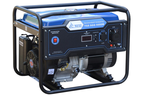 Бензиновый генератор ТСС SGG 5000N для дома фото