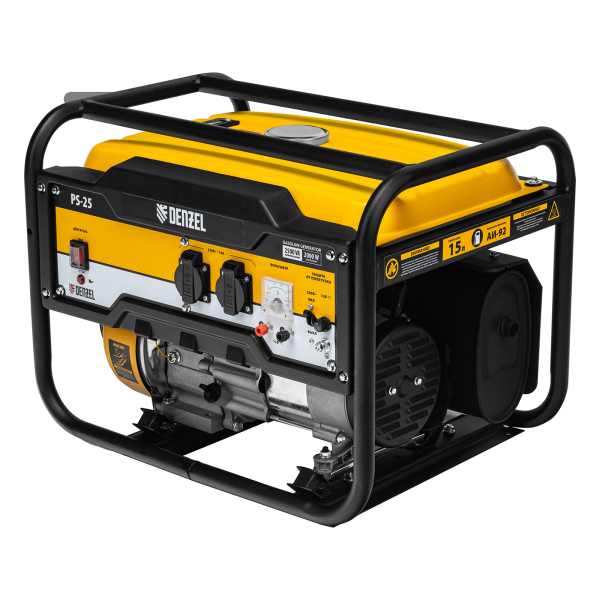 Бензиновый генератор DENZEL PS 25 синхронный фото