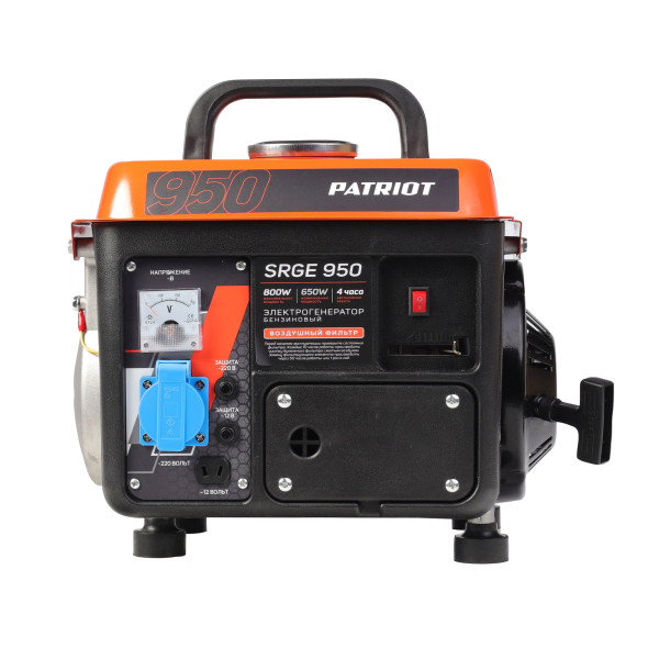 Бензиновый генератор PATRIOT SRGE 950 для гаража фото