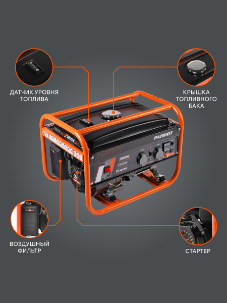 Бензиновый генератор PATRIOT GRS 3500 для дома фото