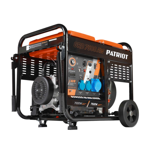 Дизельный генератор PATRIOT GRD 7500 AW 472702275 на колесах фото