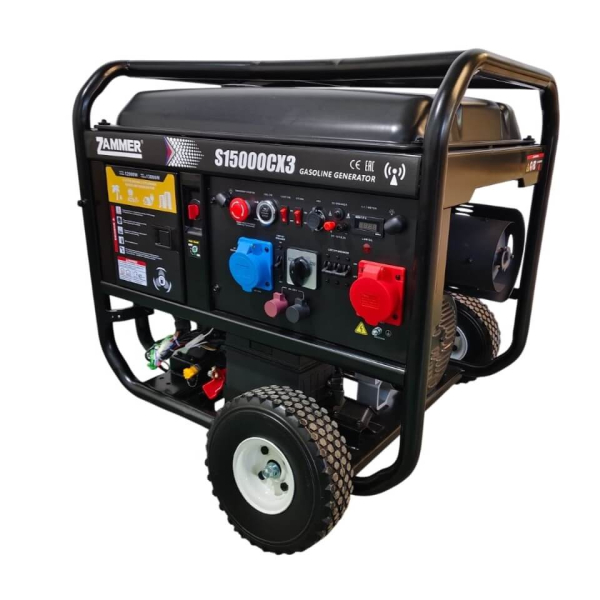 Бензиновый генератор Zammer S15000CX3 промышленный фото