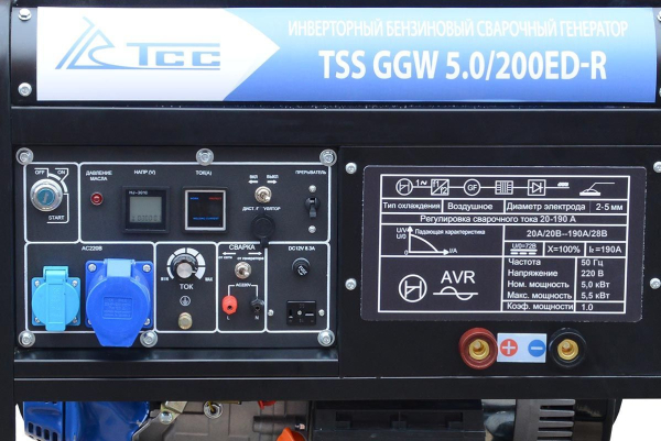 Бензиновый сварочный генератор ТСС GGW 5.0/200ED-R Бензиновый сварочный генератор ТСС GGW 5.0/200ED-R фото
