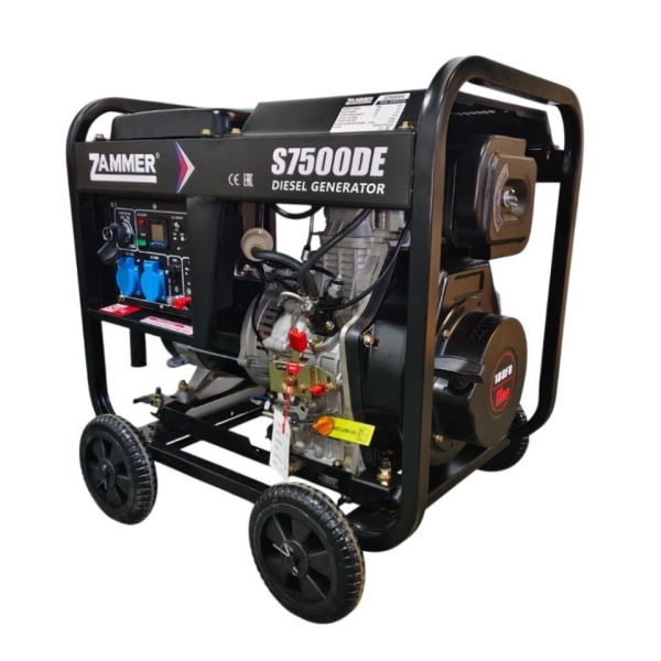 Дизельный генератор Zammer S7500DE S7500DE для гаража фото