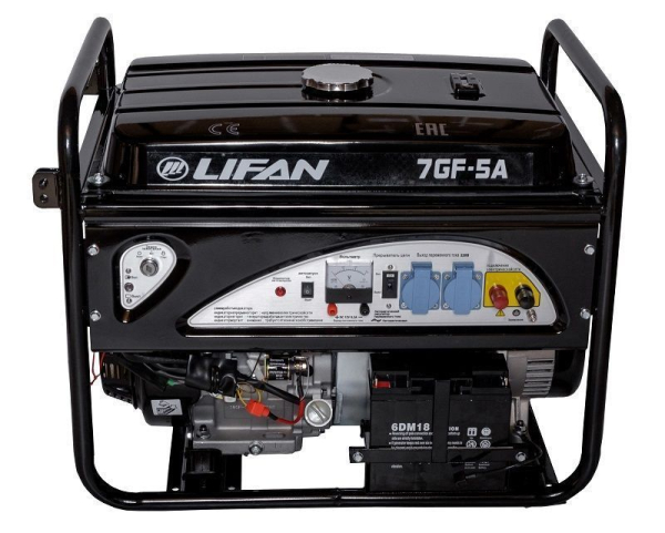 Бензиновый генератор Lifan 7 GF-5A (LF7500AE) для дома Бензиновый генератор Lifan 7 GF-5A (LF7500AE) для дома фото