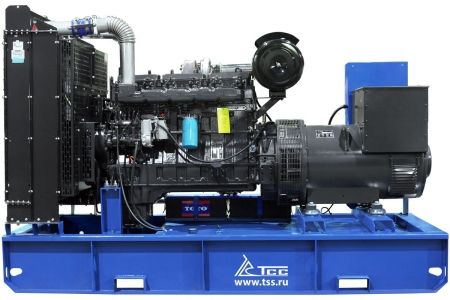 Дизельный генератор ТСС ЭД-250-Т400 с АВР в погодозащитном кожухе на прицепе фото