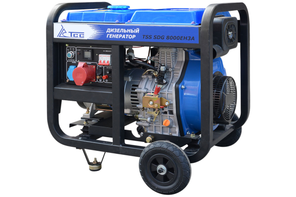 Дизельный генератор ТСС SDG 8000EH3A в кожухе МК-2.1 034170 для дома фото