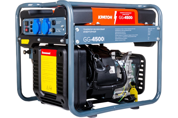Бензиновый инверторный генератор КРАТОН GG-4500i для гаража фото