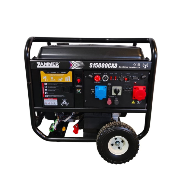Бензиновый генератор Zammer S15000CX3 промышленный фото