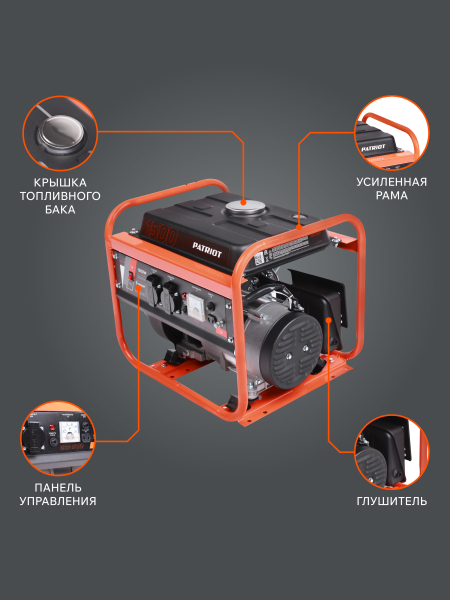 Бензиновый генератор PATRIOT GRS 1500 для дачи фото