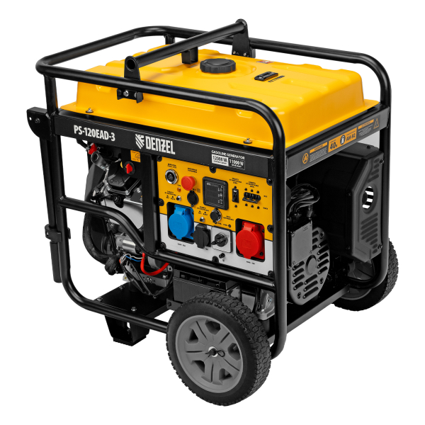 Бензиновый генератор DENZEL PS-120EAD-3 промышленный фото