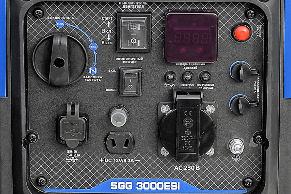 Бензиновый инверторный генератор ТСС SGG 3000ESi (Запуск с кнопки) стационарный фото