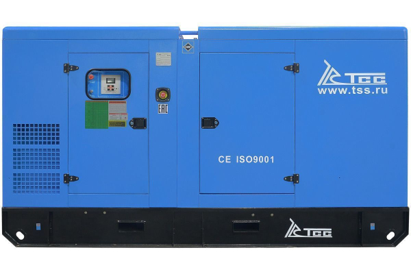 Дизельный генератор ТСС ЭД-150-Т400 с АВР в шумозащитном кожухе на прицепе 025140 бесшумный фото
