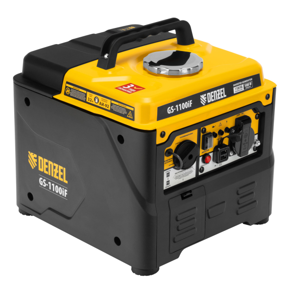 Бензиновый инверторный генератор DENZEL GS-1100iF 4-х тактный фото