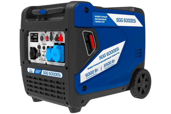Бензиновый инверторный генератор ТСС SGG 6000ESi для гаража фото
