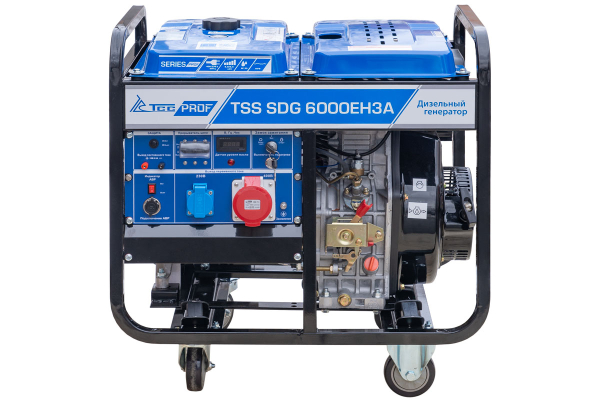 Дизельный генератор ТСС SDG 6000EH3A 077016 стационарный фото