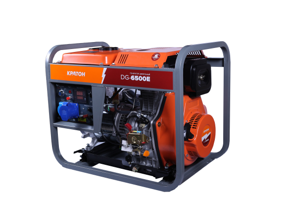 Дизельный генератор КРАТОН DG-6500E 3 08 02 027 на колесах фото