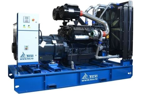 Дизельный генератор ТСС ЭД-500-Т400 с АВР в погодозащитном кожухе на прицепе фото