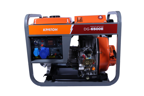 Дизельный генератор КРАТОН DG-6500E 3 08 02 027 на колесах фото