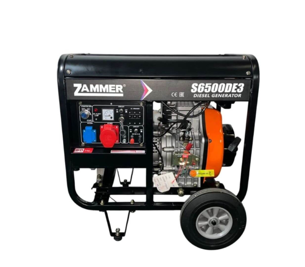 Дизельный генератор Zammer ECO S6500DE3 - 4,5 кВт S6500DE3 передвижной Дизельный генератор Zammer ECO S6500DE3 - 4,5 кВт S6500DE3 передвижной фото