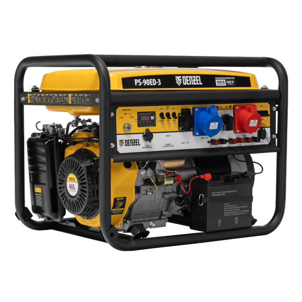 Бензиновый генератор DENZEL PS 90 ED-3 4-х тактный фото
