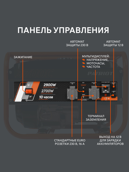 Бензиновый генератор PATRIOT GRS 3700 C для дома фото