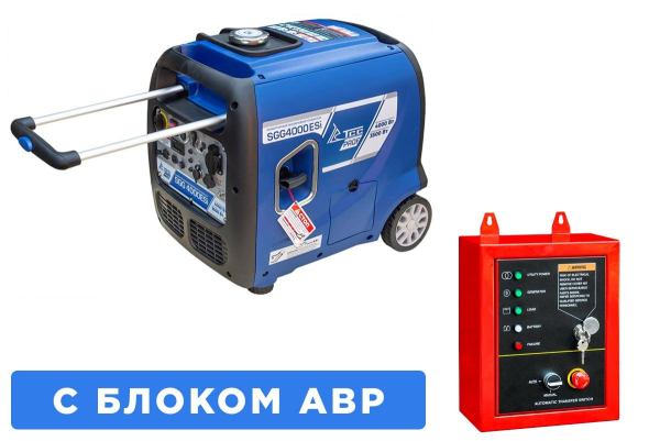 Бензиновый инверторный генератор ТСС SGG 4000ESi с блоком АВР Бензиновый инверторный генератор ТСС SGG 4000ESi с блоком АВР фото