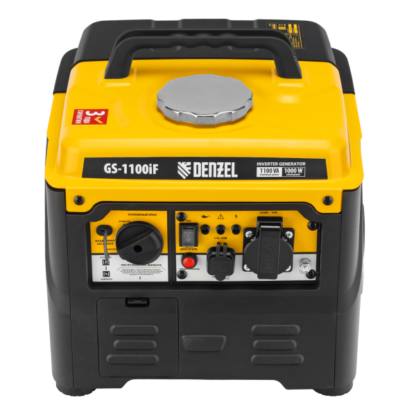 Бензиновый инверторный генератор DENZEL GS-1100iF бесшумный фото