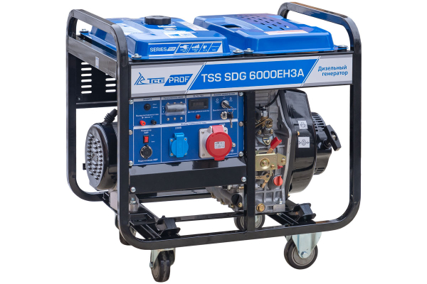 Дизельный генератор ТСС SDG 6000EH3A 077016 стационарный фото