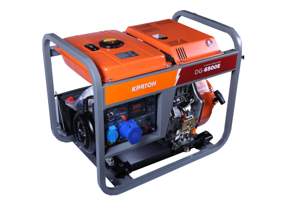 Дизельный генератор КРАТОН DG-6500E 3 08 02 027 на колесах фото
